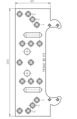 Пластина крепежная для петли Simonswerk Tectus TE 340 3D, сталь оцинкованная 