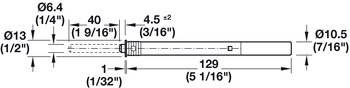 Толкатель  Врезная версия  Type 2: 22 – 34 N