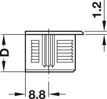Болт RAFIX оцинк. D=7мм/B.5/8мм