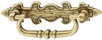Мебельная ручка, цинковое литьё, цвет коричневая бронза, 140 х 47 мм