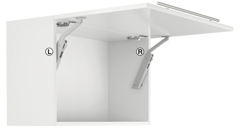 Hafele Free flap H 1.5, модель A белая правый 372.39.800