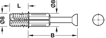 Hafele Болт Minifix C100 B24/88/24мм, упаковка - 100 штук,  262.09.202