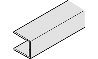 Rahmenstirnprofil Al.silb.2,5m