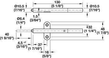 Толкатель  Версия для прикручивания  Type 2: 22 – 34 N