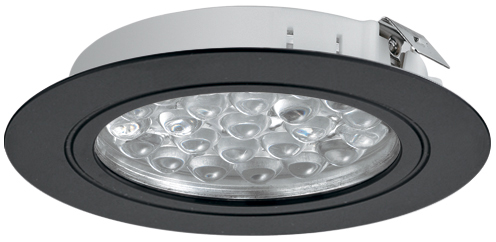 Светильник LED модель 3001 24V/1,7W kw Alu.schw.