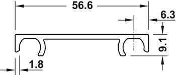 Соединительный профиль, длина 1160 мм