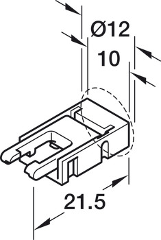 Hafele соединитель Loox5 8мм/24V/2.0m 833.95.706