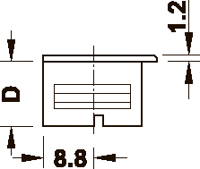 Hafele Стяжка Rafix TAB, упаковка - 100 штук