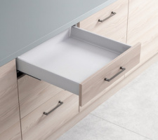 Hafele box S35, комплект ящика, антрацит 84x450мм,SOFT C 552.56.494