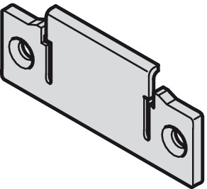 Hafele Hangroller 50 50A крепеж для направляющего элемента, серый, пластик 400.58.060