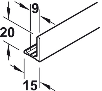 Комплект для 1-й пары складных дверей Slido Fold 25VF