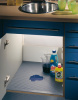 Пластиковый коврик для раковины (влагоудерживающий) Aqua-non 2000x580x2.2 мм, белый