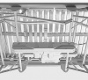 Рама с решеткой для кровати 900 x 2000 мм с электрической регулировкой.