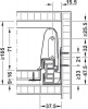 Hafele box S35, комплект ящика, антрацит 84x450мм,SOFT C 552.56.494