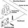 Кроватная фурнитура Middle bed connector - plate (7449)