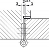 Hafele Петля карточная 102x76x3мм нержавеющая сталь мат 926.98.040