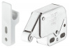 Hafele Пружинная защелка MINI-LATCH + ответная планка, белая 245.54.701
