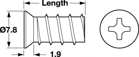Специальный винт VARIANTA 6,2х10,5мм