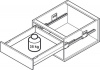 Hafele box S35, комплект ящика, антрацит 84x450мм,SOFT C 552.56.494