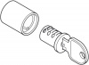 Hafele Сопряженная деталь для рычажного замка для стекла никелированная 233.40.712