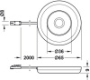 Hafele Светильник LED2027 12V/2,6W, теплый белый, 833.72.050
