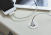 USB конвертер12V black matt круглый
