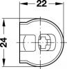 Эксцентриковая стяжка Hafele RAFIX 20, черная