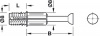 Hafele Болт Minifix C100 B24/88/24мм, упаковка - 100 штук,  262.09.202