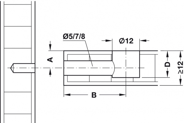 Hafele Корпусная стяжка Minifix 12R/12 никель, упаковка - 100 штук,  262.18.720