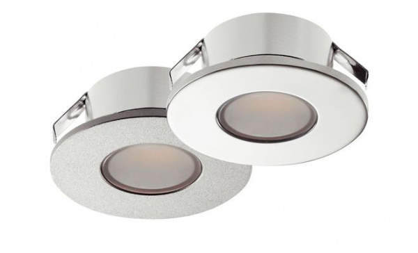 Светильник  LED2022 12V/1,5W ww Alu.silb.