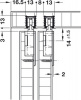 Hafele Slido F-Line11 12A ходовой, пластик серый 404.72.311