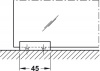 Механизм раздвижной двери из стекла Classic 80-F. Вес двери до 80 кг. Цвет EV1. С двусторонним демпфером.