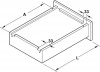 Hafele runners UM S25, soft-close штифт, 450мм 433.08.245