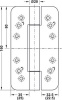 Петля HAFELE Star Tec для двери до 160 кг, нержавеющая сталь  матовая