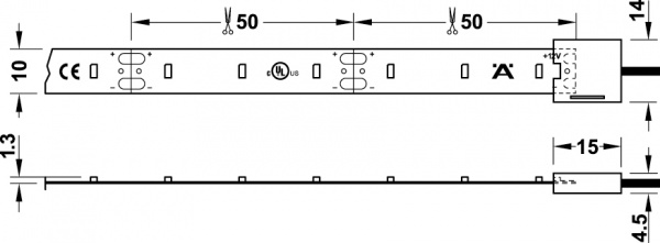 Светильник  LED2043 12V/24W ww