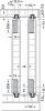 Hafele Slido F-Line12 20A Направляющий элемент шип 35мм, пластик серый 404.19.320