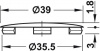 Hafele Заглушка Maxifix E RAL1001 262.86.491