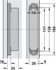 Hafele Петля скрытая Tectus TE 340 3D,F1 хром Матовая 924.17.121