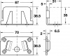 Кроватная фурнитура Middle bed connector - plate (7449)