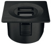 USB конвертер12V black matt квадратный
