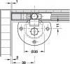 Hafele Slido F-Line11 12A дверная пробка серая 404.74.003
