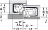 Hafele Петля TECTUS TE 541 3D FVZ, под нержавеющая сталь 924.19.010