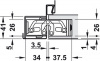 Скрытая дверная петля Tectus TE 526 3D нержавеющая сталь
