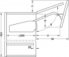 Hafele FREE Fold левый H5fo 770-840мм/8,0-16,7кг, в упаковке - 10 шт,  372.37.462
