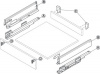 Hafele box S35, комплект ящика, антрацит 84x450мм,SOFT C 552.56.494