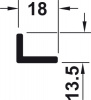 Hafele Slido Fold 40 Направляющая шина, нижняя 3 м 409.60.903