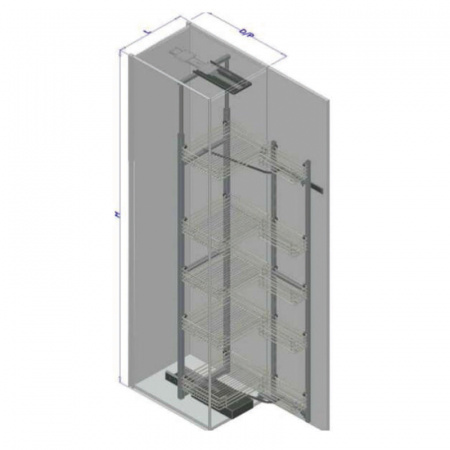 Hafele Crystal комплект, Умная дверь, 450/1900-2200мм 549.68.223