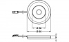 Hafele Светильник LED2027 12V/2,6W, теплый белый, 833.72.050
