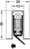 Автоматический дверной порог Planet RF RD/42dB, длина 950 мм, правый