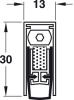 Автоматический порог Planet HS RD/48dB, с защитой от дыма, длина 835 мм